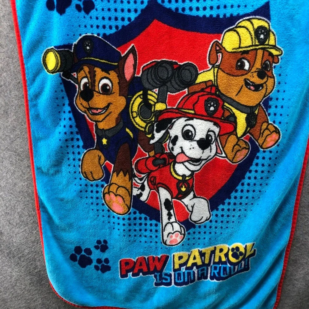 Paw Patrol Kids‎ Fleece Throw Blanket Chase Marshall Rubble Graphic